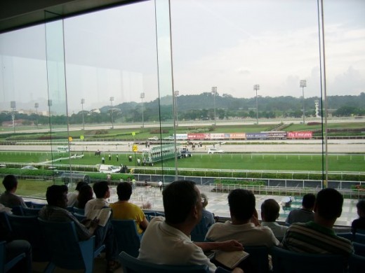 View of course from Upper Grandstand (Level 2)