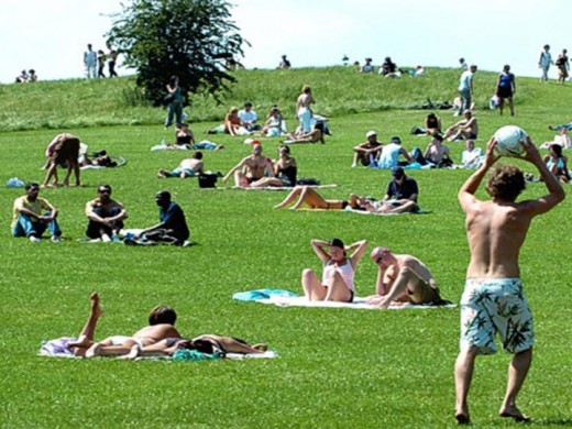 Chilling in Regent's Park