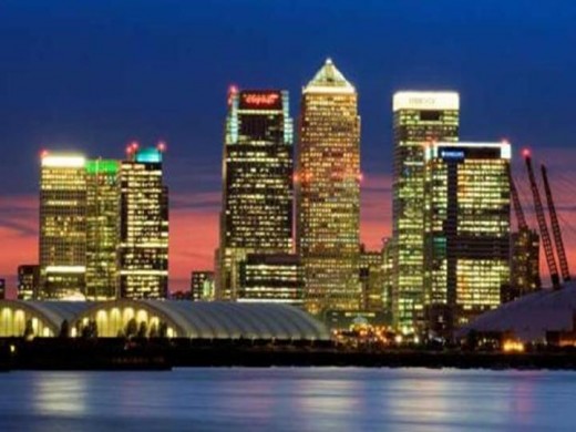 Canary Wharf from the otherside of the river