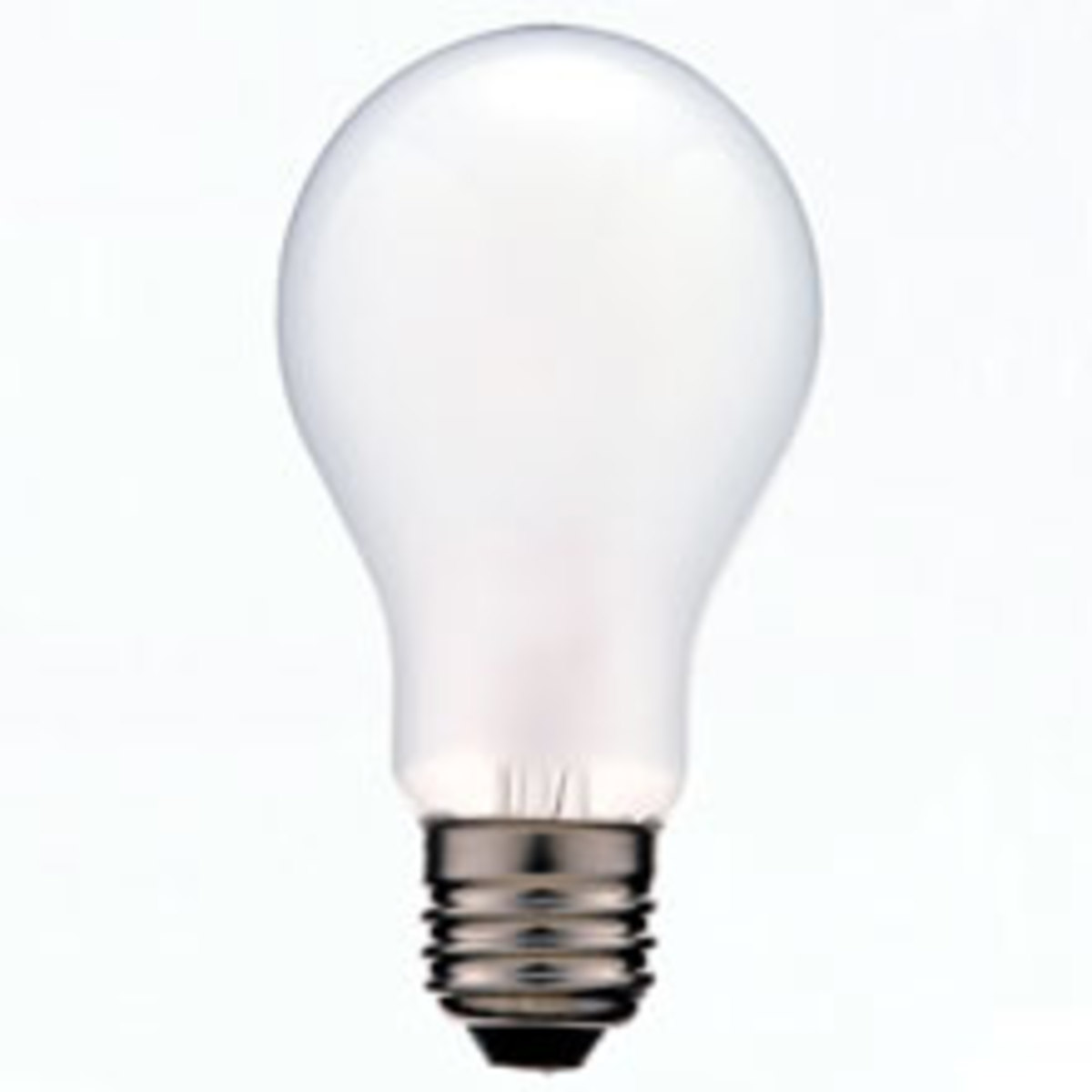 Incandescent light bulb (25-watt (1) and 100 watts (2))