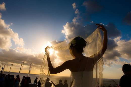 Wedding on a budget - A bride from Bali Beach - Wedding alongside the beach is a nice idea for budget wedding with a unique style.