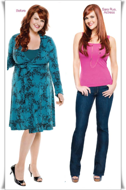 Actress Sara Rue lost 50 lbs on Jenny Craig, source: Jenny Craig