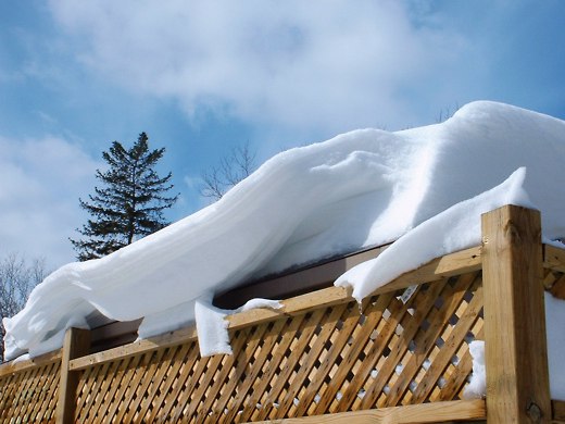 A beautiful snowdrift