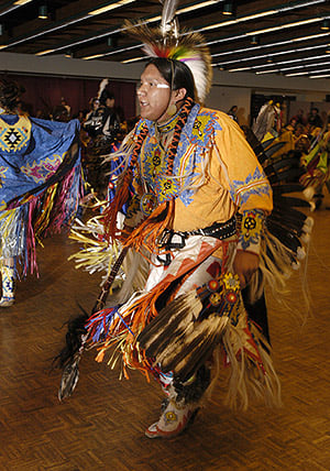 Indian dancer at an Indian Powwow