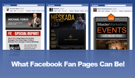 fan pages samples