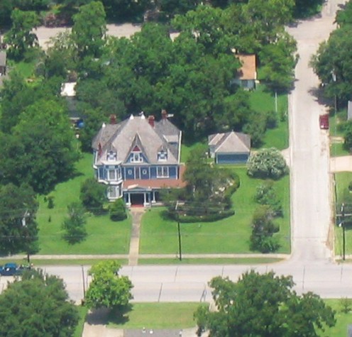 Original funding for the building's construction was obtained from a winning lottery ticket.  House is in Texas.