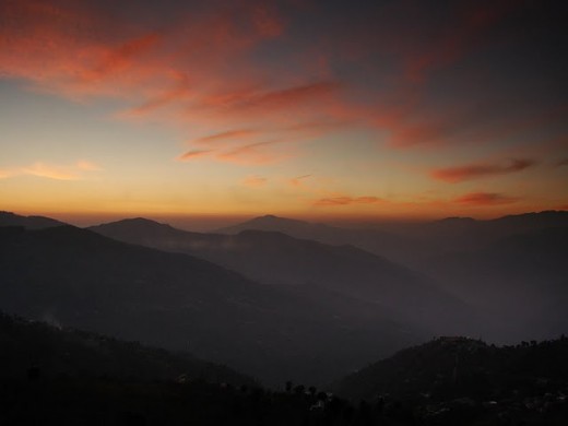 A look at Himalayas from Banjara Retreat in Thanedar - where you will get such beautiful shots