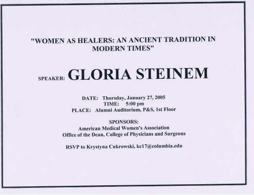 An unsigned flier from same event.