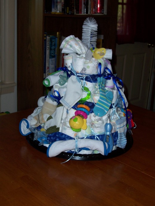 Completed Diaper Cake