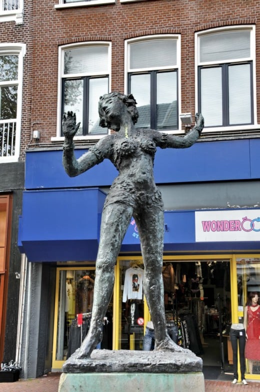 Statue of Mata Hari, Leeuwarden, Netherlands