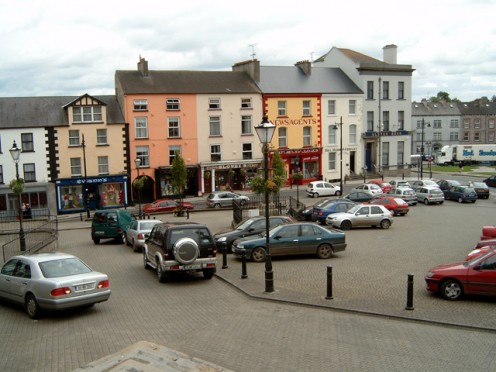 Town square of Clones, Co. Monaghan