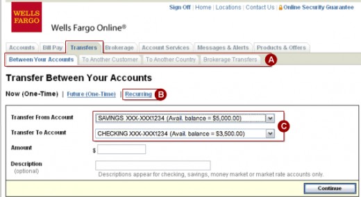 how to transfer money from wells fargo to usaa