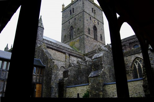 Cathedral cloisters, St. David's.