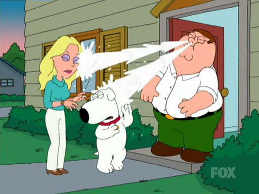 Milk out your nose is one of the more popular games.