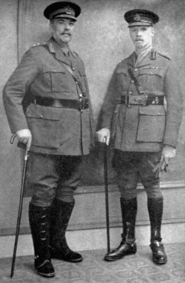 Botha (left) and Smuts in 1917. Image Smust House Museum