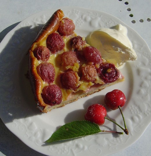 Calfoutis, traditional Limousin cherry dessert