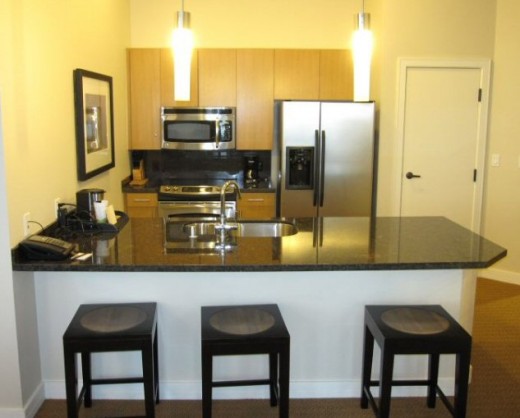 If you're taking a long vacation, look into extended stay hotels or hotels with small kitchens right in the room.