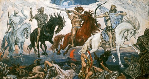 "The Four Horsemen of the Apocalypse" by Victor Mikhailovich Vasnetsov