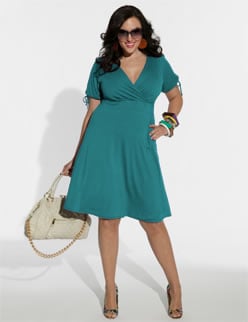 Plus size ladies can rock a wrap dress--the garment plays up your curves