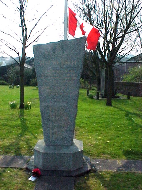 The Canadian memorial at Newhaven, England