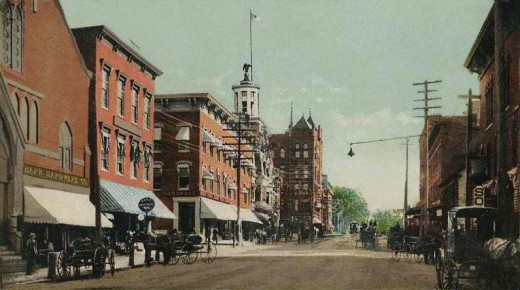Downtown Nashua in 1905