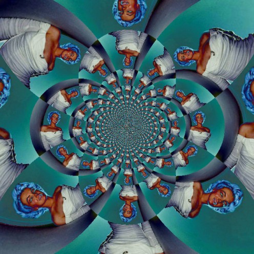 Marylin Monroe Solarized kaleidoscope Digi-Works 2011