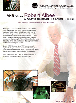 Bob Albee received a Presidential Leadership Award