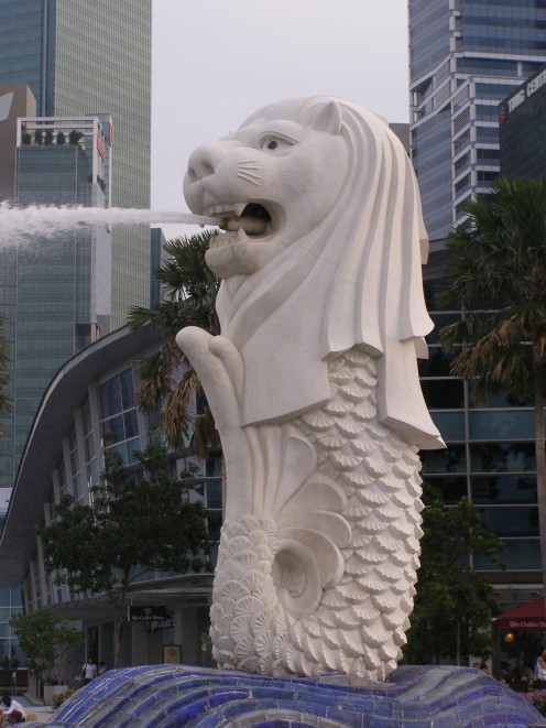 Singapore's famous Merlion. 