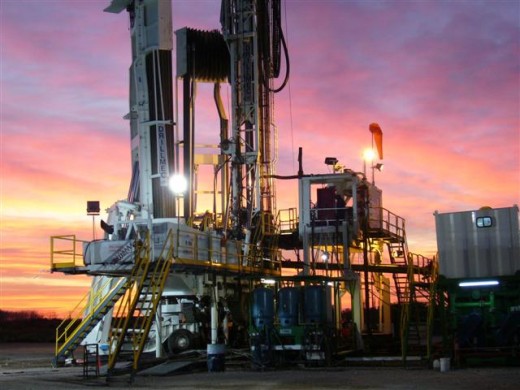 An oil rig