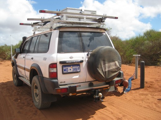 Air compesser there for you to let tyres down