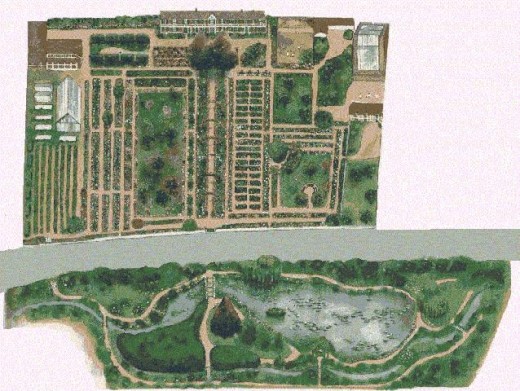 Map of Monet's House and Gardens at Giverny