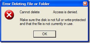 How do you delete undeletable files?