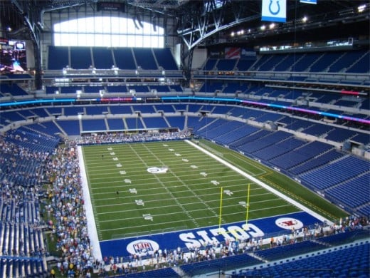 Lucas Oil Stadium is home to the Indianapolis Colts