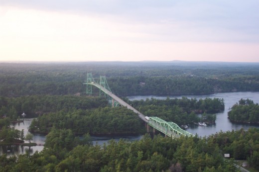 The Thousand Islands Bridge, near Gananoque, Ontario