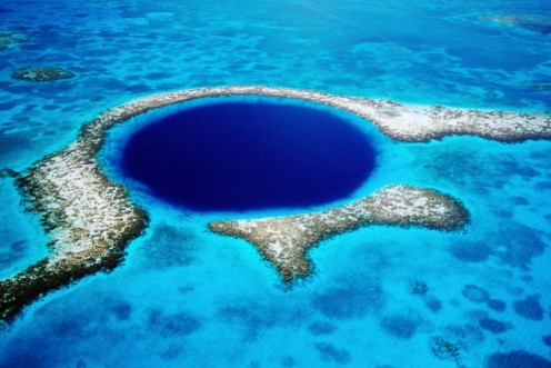 The famous Blue Hole, Belize