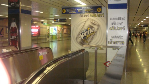 Sign Showing Exit 3 Leads to BTS Sky Train