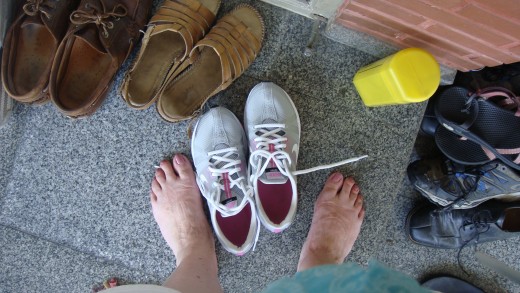 Tired but happy feet