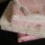 Stack of soft flannel crochet-edged blankets. Stack of soft flannel crochet-edged blankets.
