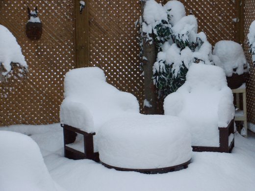 Yes, there really is about 12" of accumulated snow...