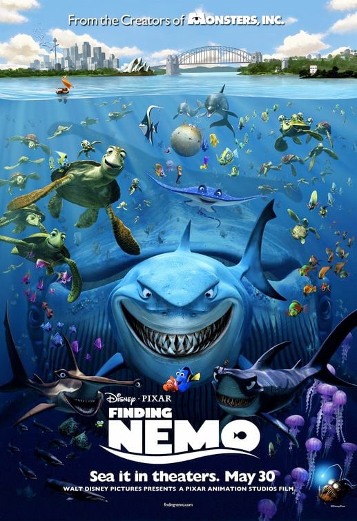 Original theatrical poster for "Finding Nemo."