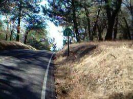 Picture I took in 2002 of the last paved mile of Highway 173, which was the last dirty road in the California Highway system.