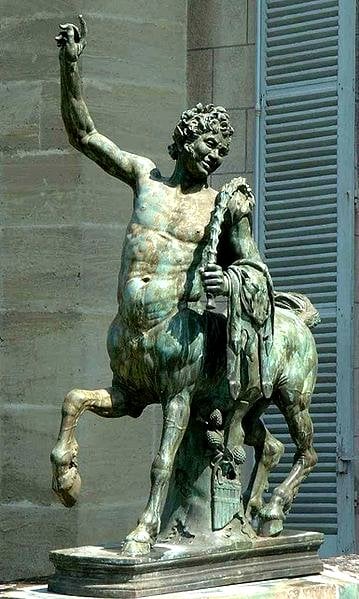 Centaure Malmaison, a statue of a centaur. It doesn't take an atheist to find the simple answers.