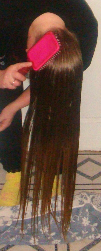 As you can see.. from the bottom up brushing HELPS!