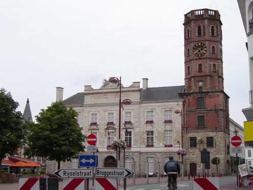Menen's town hall and belfry