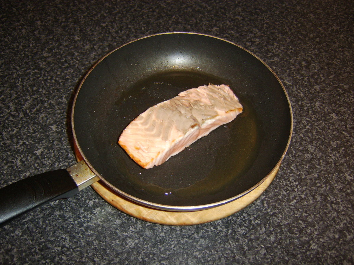 Skin Removed from Salmon Fillet