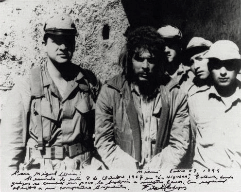 Che is captured by Bolivian army. Picture taken a few hours before his execution.