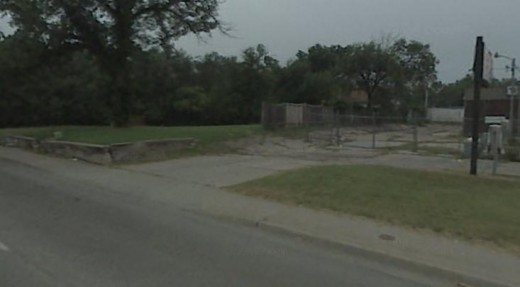 Kathryn Bright was killed near the intersection of E 13th and Hillside. Today, the area is commercialized with several businesses. This vacant lot is near the original address and it may be the house no longer exists.