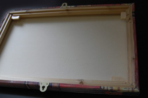 Canvas With Mirror Plates Mounted On Outside