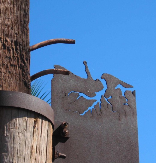 A map of Port Hedland in iron