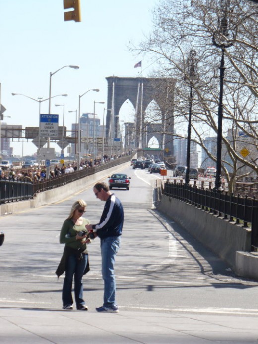 Brooklyn Bridge from Manhattan, NYC